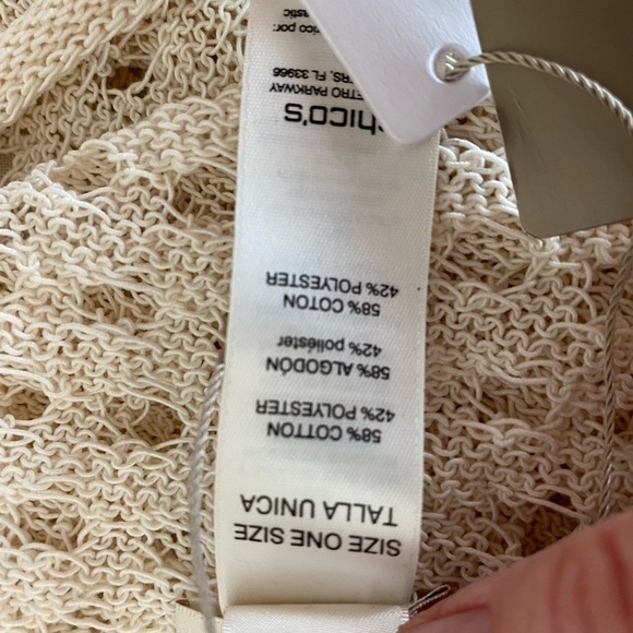 Chicos Elegant White Knit Sweater - Picture 8 of 11